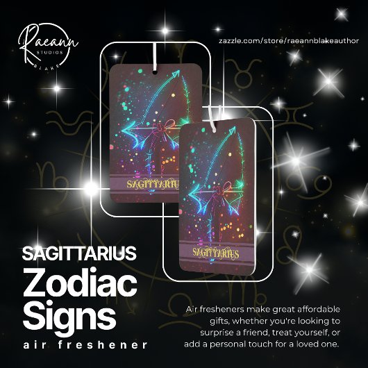 Sagittarius Zodiac Signs Celestial Air Freshener Autolufterfrischer