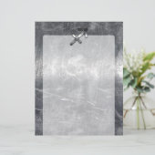 Sagittarius Zodiac Silver Distressed Steel look (Stehend Vorderseite)