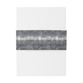 Sagittarius Zodiac Silver Distressed Steel look Einladungsbanderole (Rückseitenbeispiel)