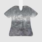 Sagittarius Zodiac Silver Distressed Steel look Ornament (Rückseite)