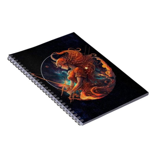 Sagittarius Zodiac Spiral Notebook Notizblock (Rechte Seite)