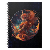 Sagittarius Zodiac Spiral Notebook Notizblock (Vorderseite)