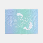 Sagittarius Zodiac Star Name Birthdate Blue Baby Fleecedecke (Vorderseite (Horizontal))