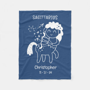 Sagittarius Zodiac Star Name Birthdate Blue Baby Fleecedecke