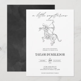 Sagittarius Zodiac Star Sign Astrology Baby Shower Einladung