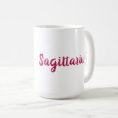 Sagittarius Zodiac Star Sign Personity Cof Kaffeetasse (VorderseiteRechts)