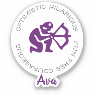 Sagittarius Zodiac Star-Zeichen Aufkleber