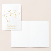 SAGITTARIUS-Zodiac-Sternenkonstellation Folienkarte (Anzeige)