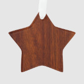 Sagittarius Zodiac Symbol auf Mahogany Holzdekorat Ornament (Rückseite)