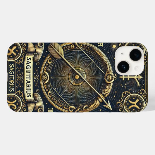 Sagittarius Zodiac Symbol Case-Mate iPhone Hülle (Rückseite (Horizontal))
