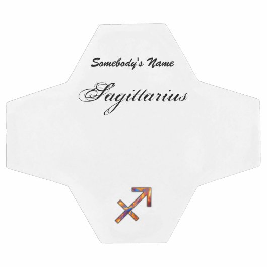 Sagittarius Zodiac Symbol Element von K Yoncich Fußball (Flach)