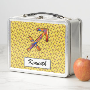 Sagittarius Zodiac Symbol Element von K Yoncich Metall Lunch Box