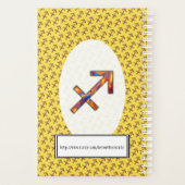 Sagittarius Zodiac Symbol Element von K Yoncich Planer (Rückseite)