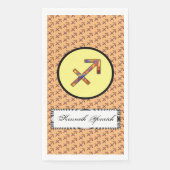 Sagittarius Zodiac Symbol Element von K Yoncich Serviette (Vorderseite)
