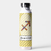 Sagittarius Zodiac Symbol Element von K Yoncich Trinkflasche (Links)