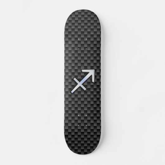 Sagittarius Zodiac Symbol Kohlefaser Skateboard (Vorderseite)