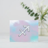 Sagittarius Zodiac Symbol Mutter von Pearl Style Postkarte (Stehend Vorderseite)