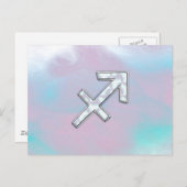 Sagittarius Zodiac Symbol Mutter von Pearl Style Postkarte (Vorne/Hinten)