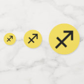 Sagittarius Zodiac Symbol Standard von K Yoncich Konfetti (Vorderseiten)