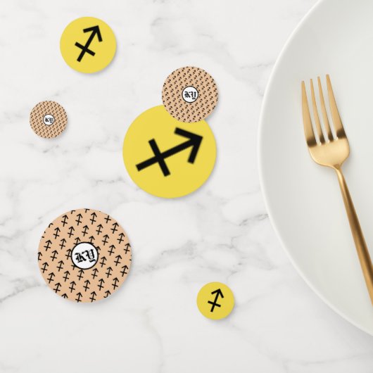 Sagittarius Zodiac Symbol Standard von K Yoncich Konfetti (Gruppe)