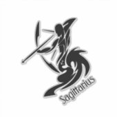 Sagittarius Zodiac Symbol und Zeichen Aufkleber (Vorderseite)