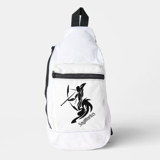 Sagittarius Zodiac Symbol und Zeichen Crossbody Bag (Vorderseite)