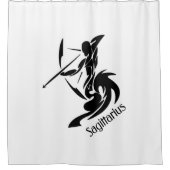 Sagittarius Zodiac Symbol und Zeichen Duschvorhang (Vorderseite)