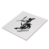 Sagittarius Zodiac Symbol und Zeichen Fliese (Seite)