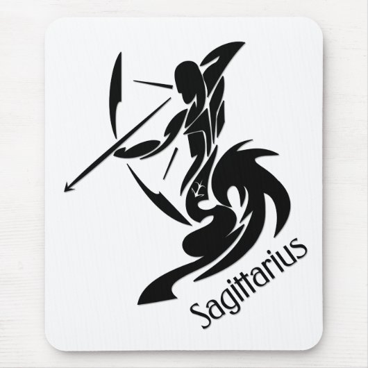 Sagittarius Zodiac Symbol und Zeichen Mousepad (Vorne)
