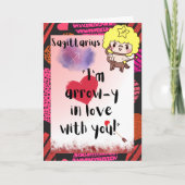 Sagittarius Zodiac Valentines Personalisiert Card Karte (Vorderseite)