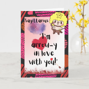 Sagittarius Zodiac Valentines Personalisiert Card Karte