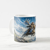 Sagittarius Zodiac with Warrior Riding a Majestic  Kaffeetasse (Vorderseite Links)