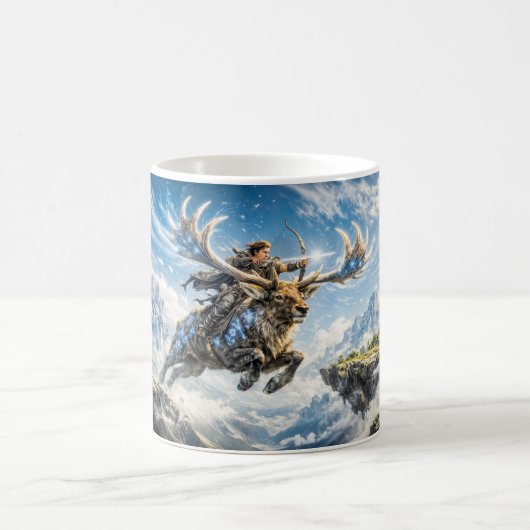 Sagittarius Zodiac with Warrior Riding a Majestic  Kaffeetasse (Mittel)