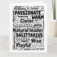 Sagittarius Zodiac Word Cloud Inspiration