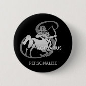 Sagittarius - Zodiac-Zeichen Button (Vorderseite)
