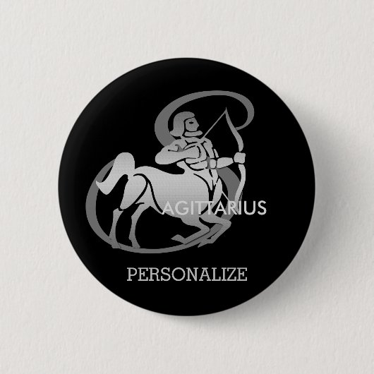 Sagittarius - Zodiac-Zeichen Button (Vorderseite)