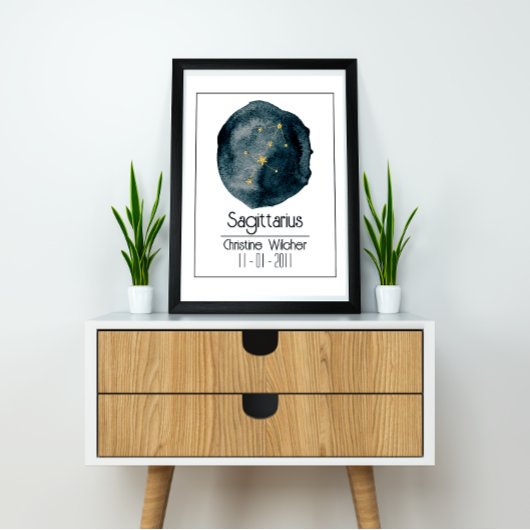 Sagittarius Zodiac-Zeichen: Individuelle Name & Ge Poster