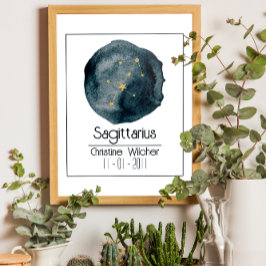 Sagittarius Zodiac-Zeichen: Individuelle Name & Ge Poster