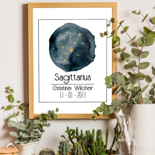 Sagittarius Zodiac-Zeichen: Individuelle Name & Ge Poster