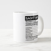 Sagittarius Zodiac-Zeichen mit nährstoffreichen Fa Jumbo-Tasse (Vorderseite Rechts)