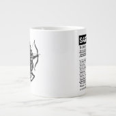 Sagittarius Zodiac-Zeichen mit nährstoffreichen Fa Jumbo-Tasse (Vorderseite)
