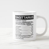 Sagittarius Zodiac-Zeichen mit nährstoffreichen Fa Jumbo-Tasse (Rechts)