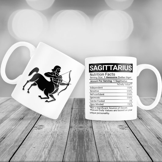 Sagittarius Zodiac-Zeichen mit nährstoffreichen Fa Jumbo-Tasse