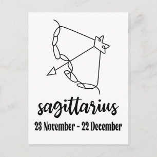 Sagittarius, Zodiac-Zeichen Postkarte