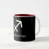"Sagittarius" Zodiac-Zeichen Zweifarbige Tasse (VorderseiteRechts)