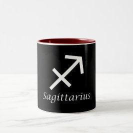 "Sagittarius" Zodiac-Zeichen Zweifarbige Tasse