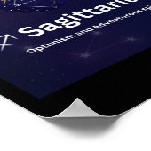 Sagittarius Zodiac-Zeichensticker Poster (Ecke)