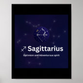 Sagittarius Zodiac-Zeichensticker Poster (Vorne)