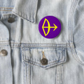 SAGITTARIUS, ZODIAKALES ZEICHEN BUTTON (Beispiel)