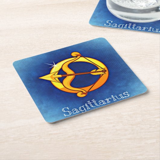 Sagittarius zodiale Untersetzer (angewinkelt)